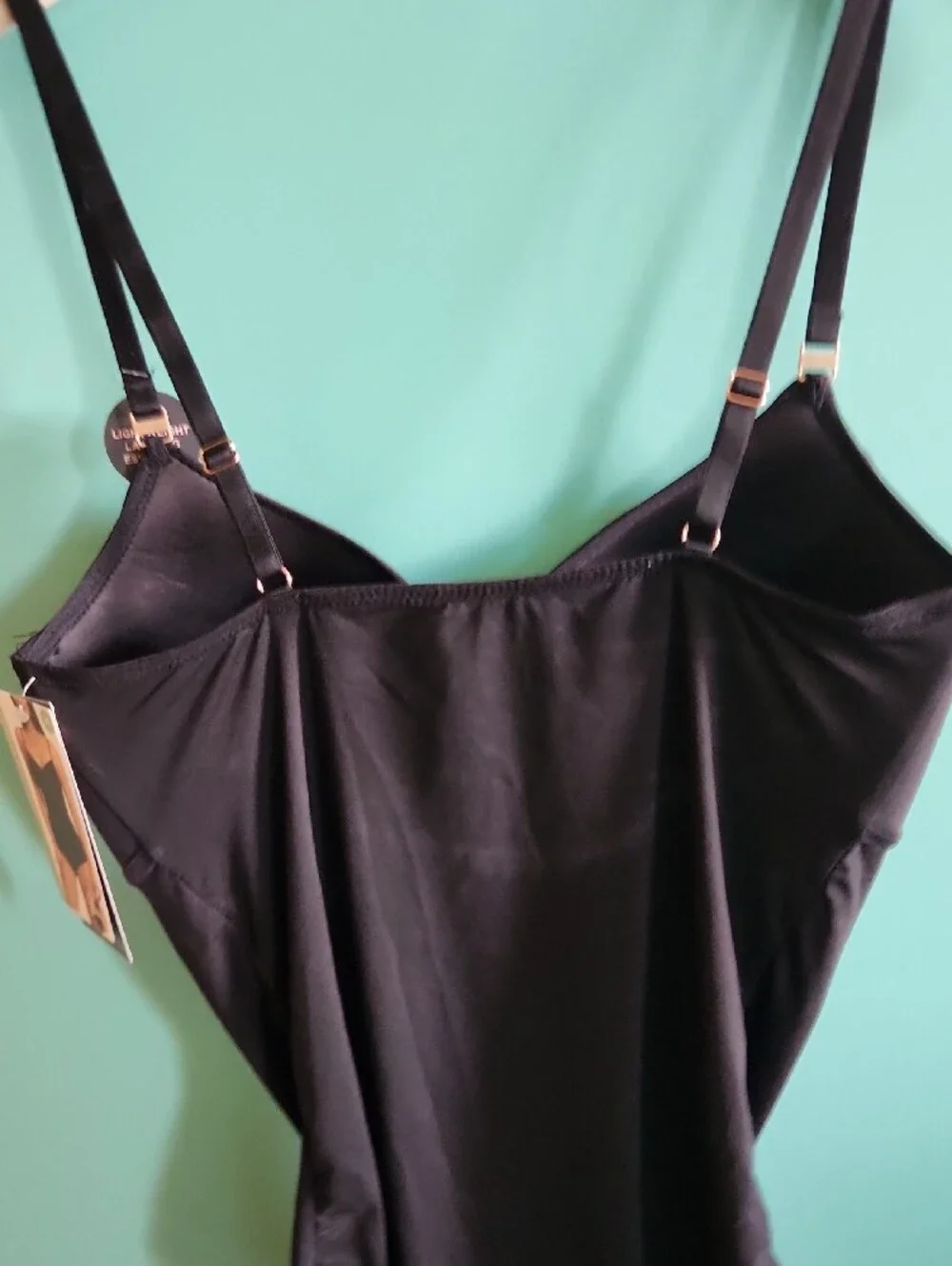 Danskin Black Shaping Bodysuit with Adjustable Straps Sz M - NWT - Picture 8 of 9